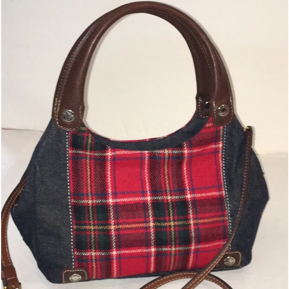 Tommy Hilfiger Tartan Shoulder Bag 
Crossbody Bag Red White and Blue - Picture 6 of 17